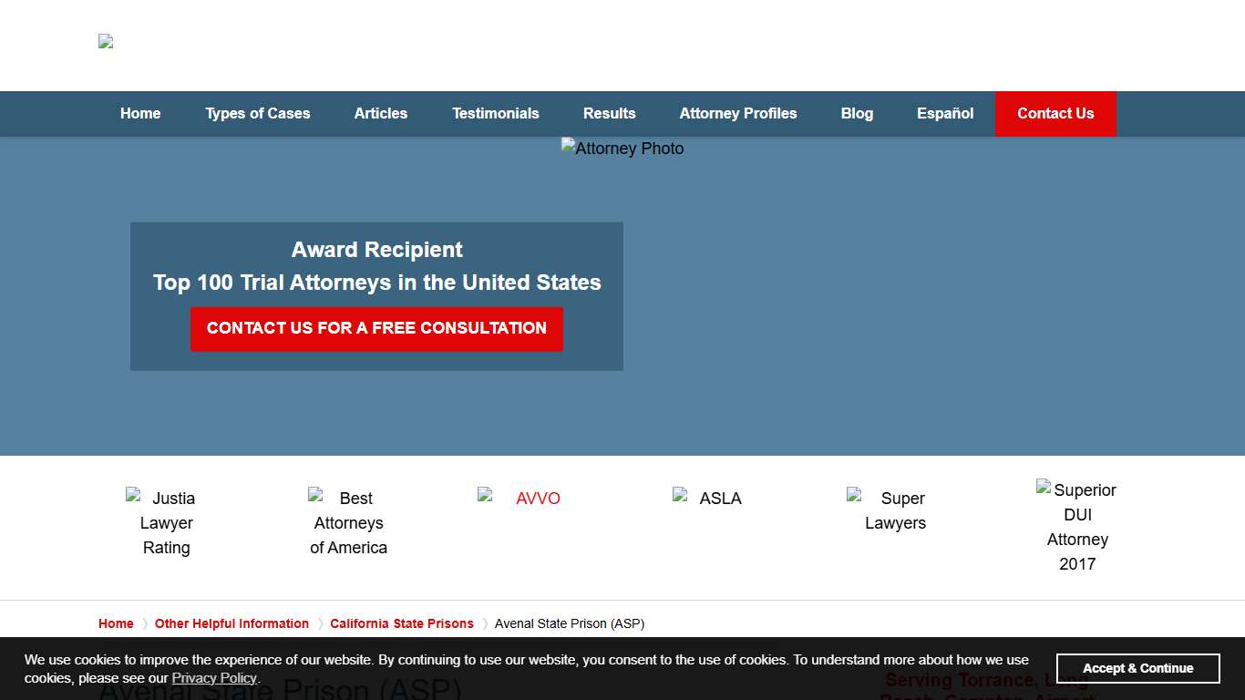 Avenal State Prison (ASP) :: Avenal Criminal Defense Lawyer Greg Hill & Associates